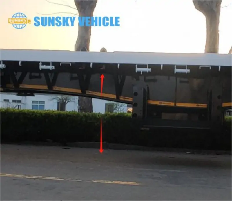 The height beams of superlink flatbed trailer
