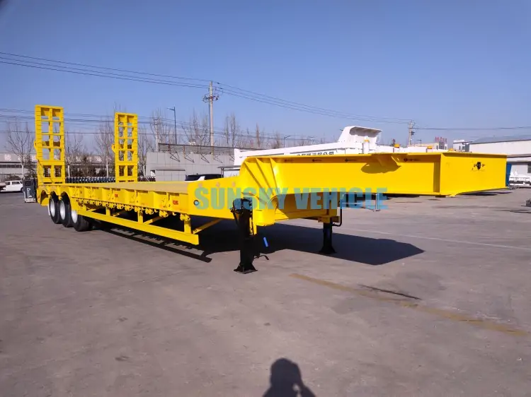 Ordinary low bed trailer