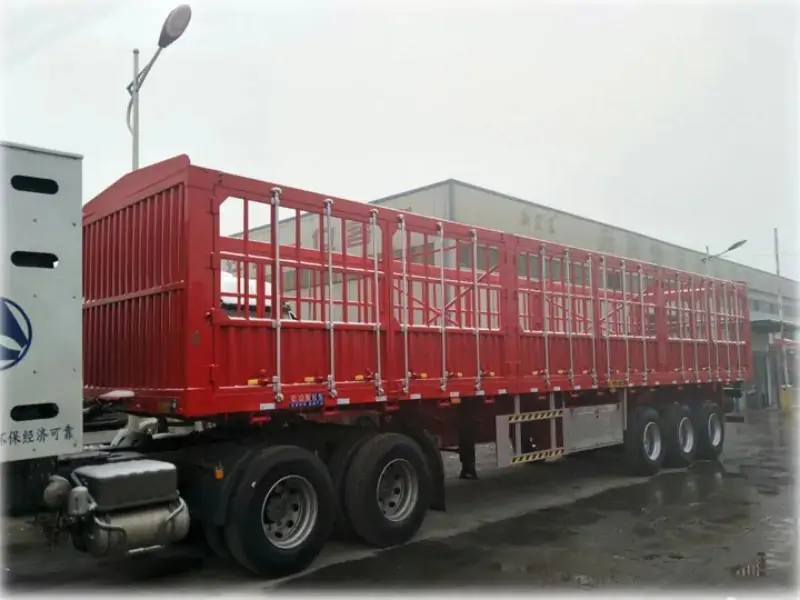 Warehouse-type dump semi-trailer
