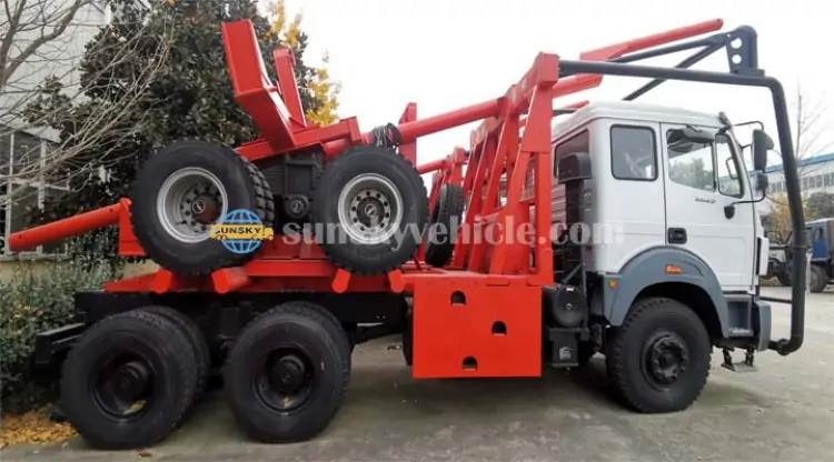log moving trailer